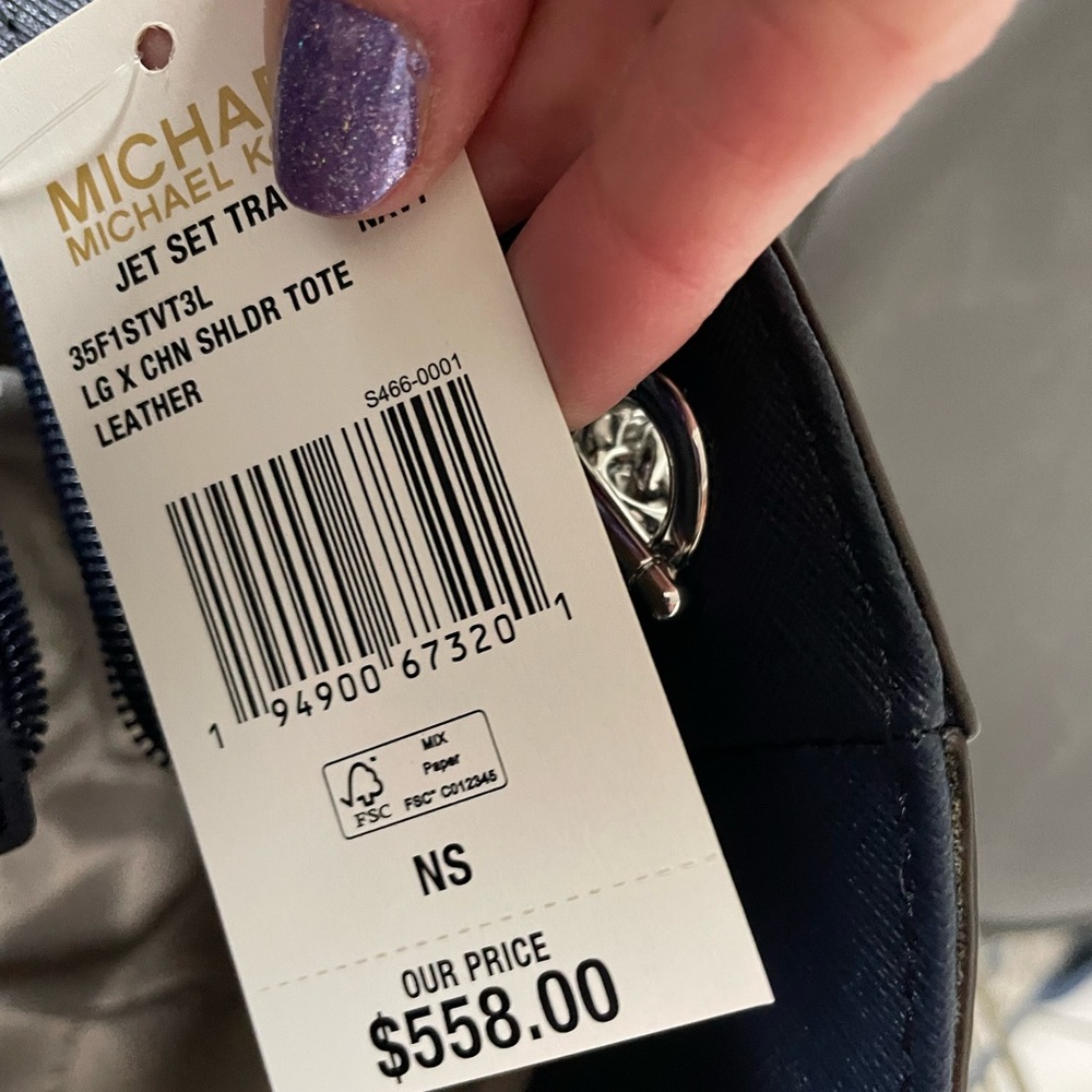 Navy blue Michael Kors purse. Brand new - Picture 6 of 6